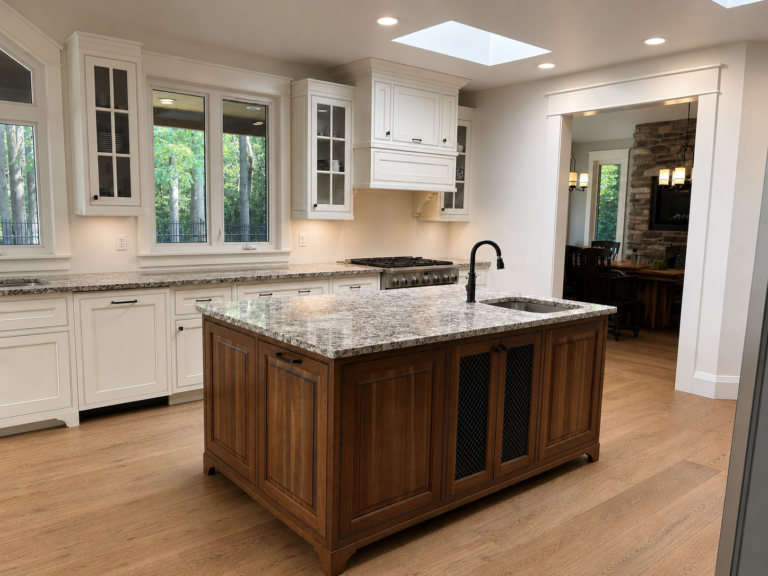 kitchen with island